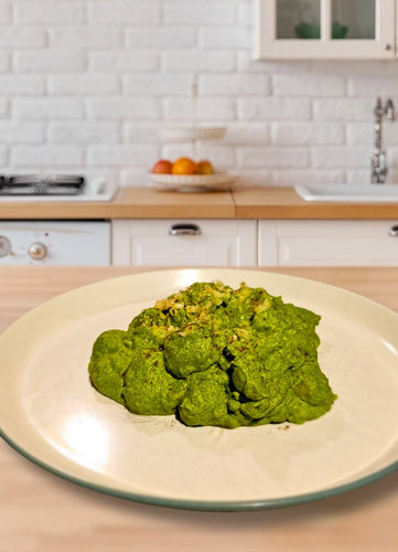 Protein-packed Super Green crispy Gnocchi